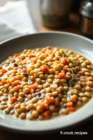 Lentilles blondes mijotées à la française – une cuisson lente pour révéler toute leur douceur presentation