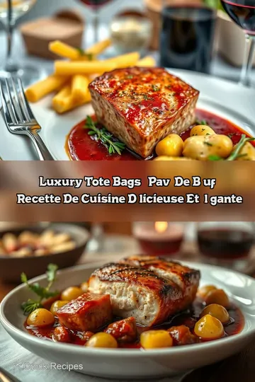 Luxury Tote Bags & Pavé de Bœuf : Recette de Cuisine Délicieuse et Élégante