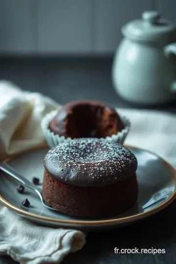 Moelleux au Chocolat : Le Cœur Fondant de la Pâtisserie Française presentation