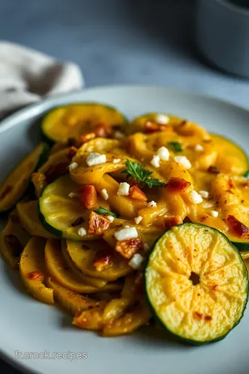 Pâtes de Courgette Élégantes à la Sauce Tomato Basilic presentation