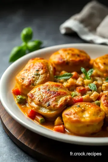 Paupiette de Poulet à la Provençale presentation