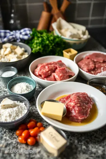 Pavé de Bœuf à la Poêle Sauce au Vin Rouge et Échalotes ingredients