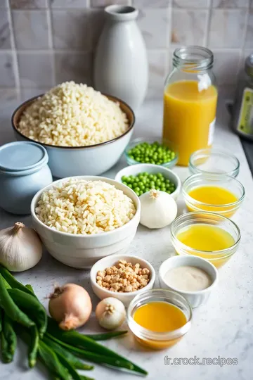 Petits Pois et Riz au Citron de Provence ingredients