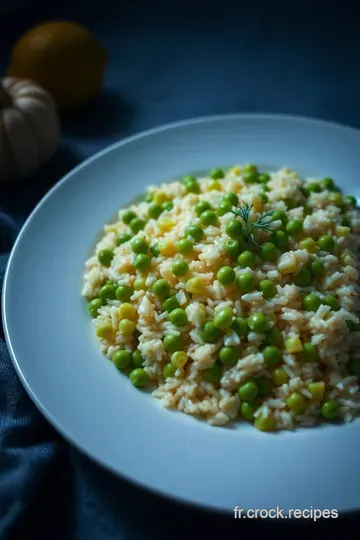 Petits Pois et Riz au Citron de Provence presentation