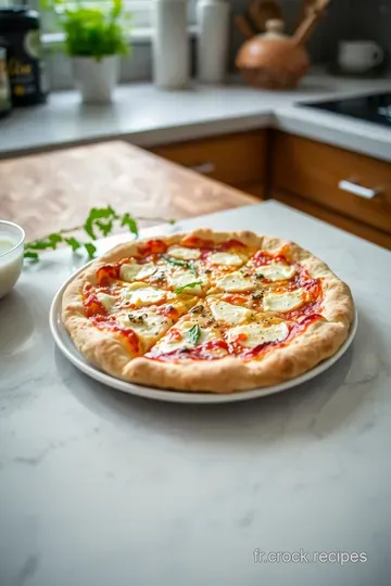 Pizza au Chèvre Miel et Herbes de Provence steps