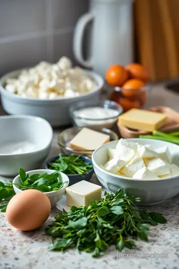Quiche aux Épinards et Fromage de Chèvre ingredients