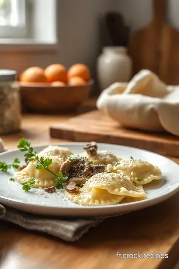 Ravioles Maison aux Champignons et Ricotta steps