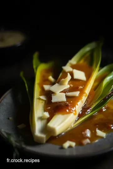 Recette Tatin d’Endives Caramélisées au Miel et au Parmesan presentation