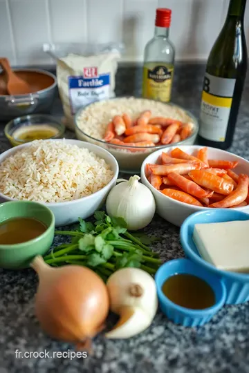 Risotto aux Crevettes et Citron ingredients