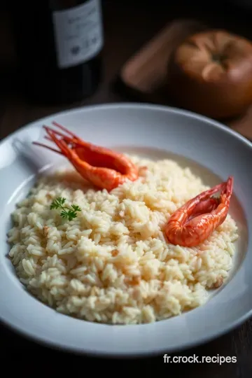 Risotto aux Crevettes et Citron presentation