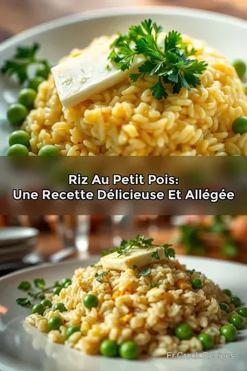 Riz au Petit Pois: Une Recette Délicieuse et Allégée