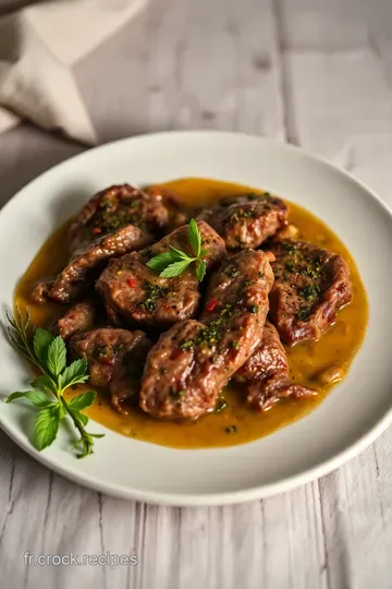Rumsteak à la Provençale avec Salsa Verde presentation