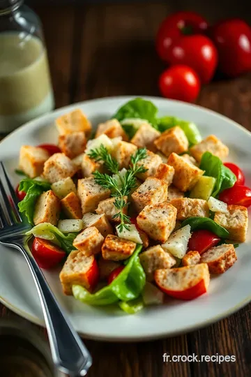 Salade César au Poulet : Un Classique Réinventé presentation