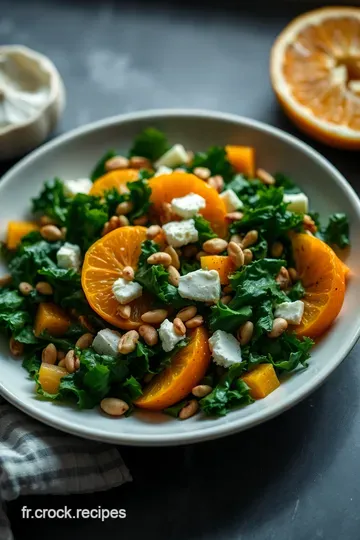 Salade de Chou Kale aux Agrumes et Noix presentation