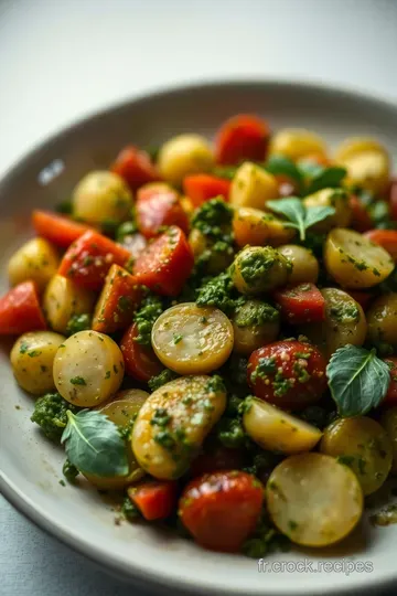 Salade de Pâtes au Pesto : Une Évasion Méditerranéenne presentation