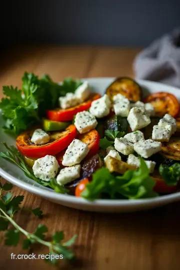 Salade de Petit Épeautre aux Légumes Grillés et Feta presentation