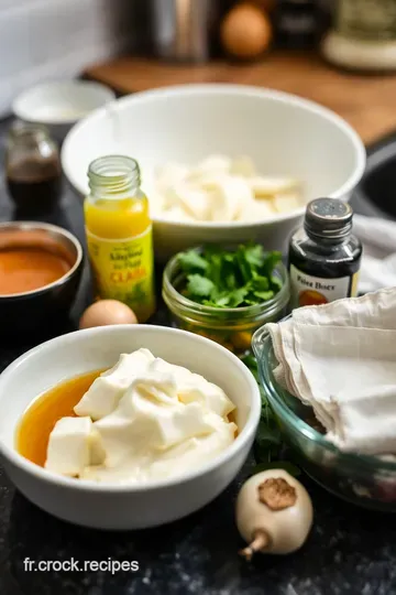 Sauce Crémeuse aux Herbes pour Pommes de Terre au Four ingredients