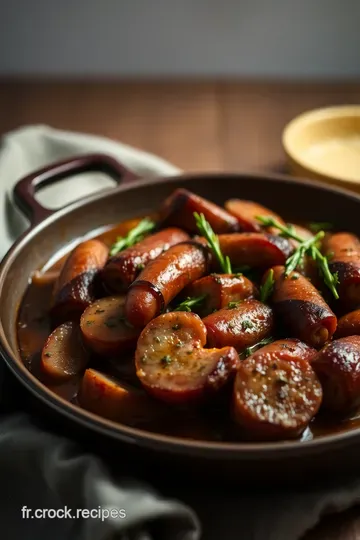 Saucisse Fumée aux Herbes Provençales presentation