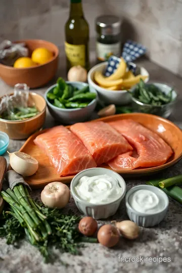 Saumon aux Épinards Crémeux - Une Symphonie de Saveurs et de Fraîcheur ingredients