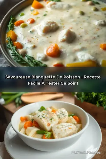 Savoureuse Blanquette de Poisson : Recette Facile à Tester Ce Soir !