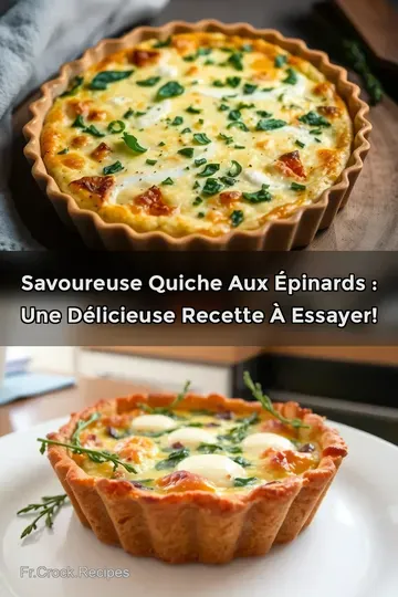 Savoureuse Quiche aux Épinards : Une Délicieuse Recette à Essayer!