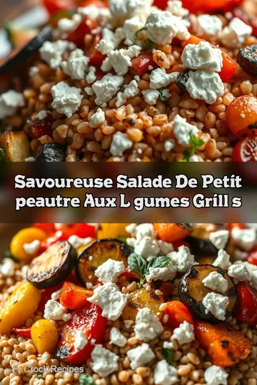 Savoureuse Salade de Petit Épeautre aux Légumes Grillés!