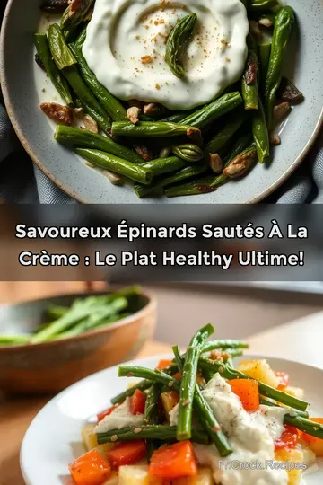 Savoureux Épinards Sautés à la Crème : Le Plat Healthy Ultime!