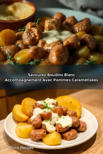Savourez Boudins Blanc Accompagnement avec Pommes Caramélisées