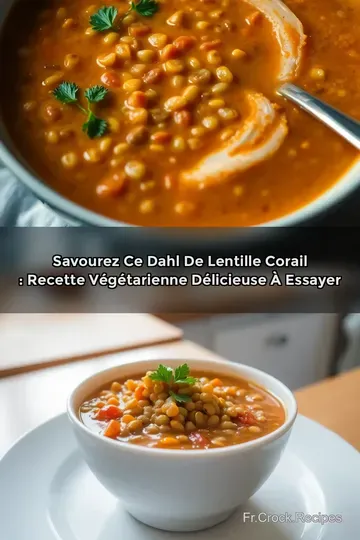 Savourez ce Dahl de Lentille Corail : Recette Végétarienne Délicieuse à Essayer