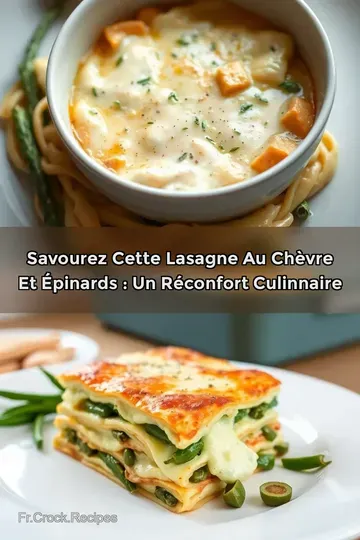 Savourez cette Lasagne au Chèvre et Épinards : Un Réconfort Culinnaire