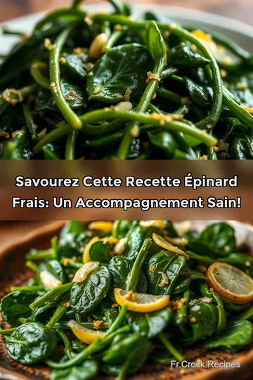 Savourez cette Recette Épinard Frais: Un Accompagnement Sain!