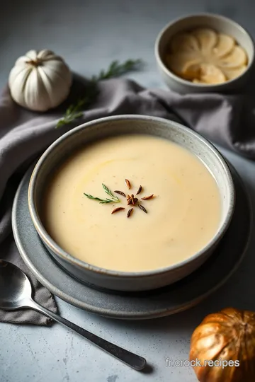 Soupe Patate Douce aux Épices et Coco presentation