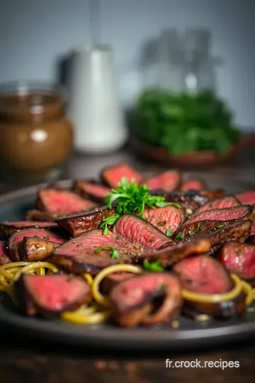 Tagliata de Boeuf : Régal du Terroir Italien presentation