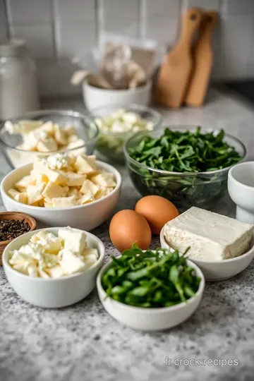 Tarte aux Épinards et Feta ingredients