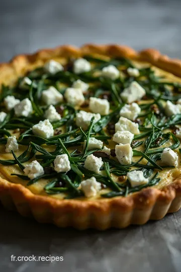 Tarte aux Épinards et Feta presentation