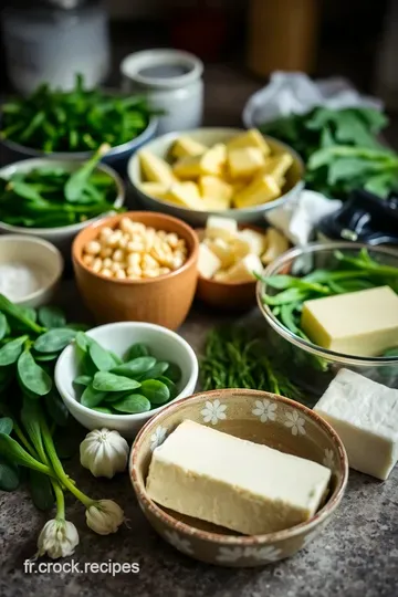 Tarte aux Épinards Fresques et Fromage de Chèvre ingredients