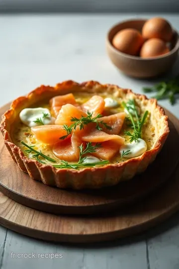 Tarte de Saumon et Épinards : La Délicieuse Fusion presentation