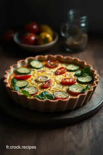 Tarte Provençale aux Légumes de Saison presentation