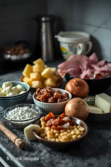 Tartiflette Savoyarde : La Quiche Montagnarde ingredients