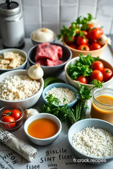 Tomates Farcies à la Provençale ingredients