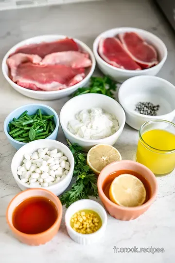Truite rôtie aux herbes de Provence et citron ingredients