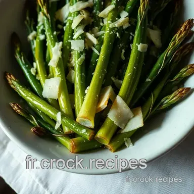 Asperges R&ocirc;ties &agrave; l&rsquo;Ail et au Parmesan &ndash; Un D&eacute;lice Printanier Fiche recette