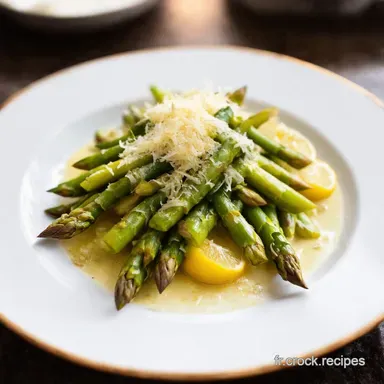 Asperges Vertes Cuisson Facile Citron Parmesan Fiche recette