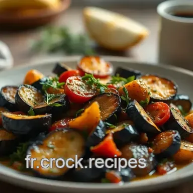 Recettes Aubergines et Poivrons: R&ocirc;tis &agrave; l'Ail & Herbes M&eacute;diterran&eacute;ennes
