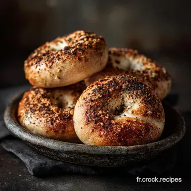 Bagels maison Recette authentique pour un r&eacute;sultat moelleux et dense Fiche recette