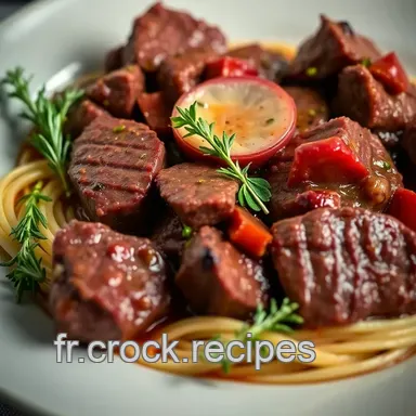 Recette de Basses C&ocirc;tes Brais&eacute;es au Vin Rouge : Saveurs Conviviales Fiche recette