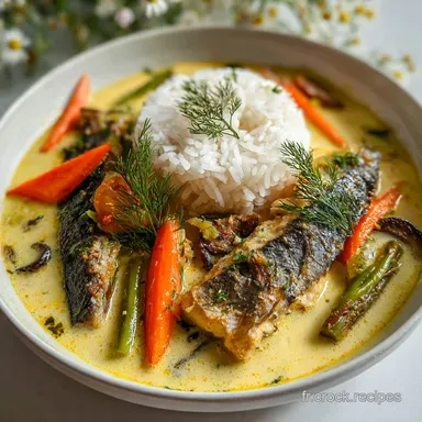Recette de Blanquette de Poisson au Lait de Coco Facile Fiche recette