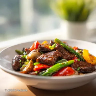 B&oelig;uf Saut&eacute; aux L&eacute;gumes pour 4 Personnes en 25 Minutes Fiche recette