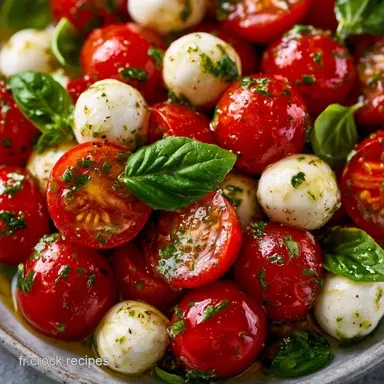 Bouch&eacute;es Tomate Fromage en 15 Minutes Fiche recette