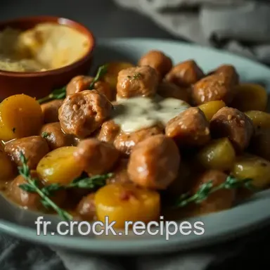 Boudins Blanc Accompagnement : Recette Confort avec Pommes Caram&eacute;lis&eacute;es Fiche recette